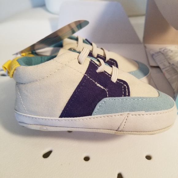 Baby Boy Shoes - Lily & Dan Baby's 1st Blue Shoes size 6-12 m - Picture 2 of 7